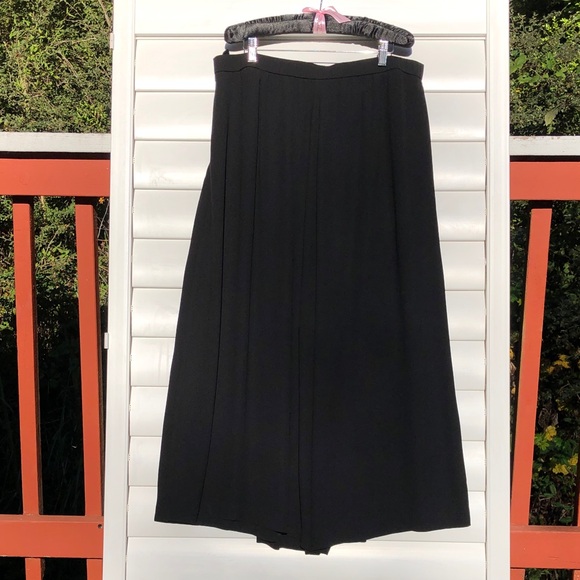 Eileen Fisher Black Wide Leg Trousers - Picture 2 of 10